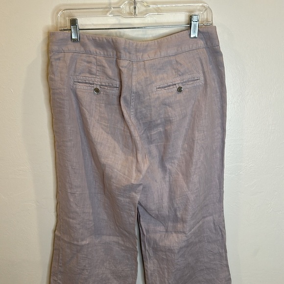 JCREW LINEN STRAIGHT LEG PANT CITY FIT DRAWSTRING WAIST NRW WITH TAGS SZ 6 - Picture 6 of 8